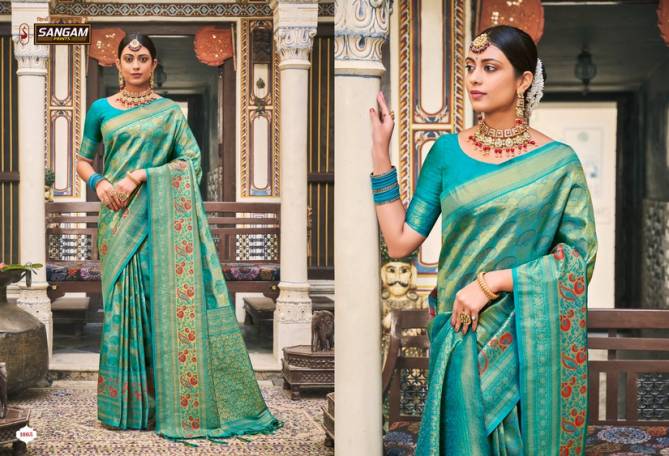 Sangam Saachi Silk Exclusive Designer Wear Wholesale Wedding Sarees

